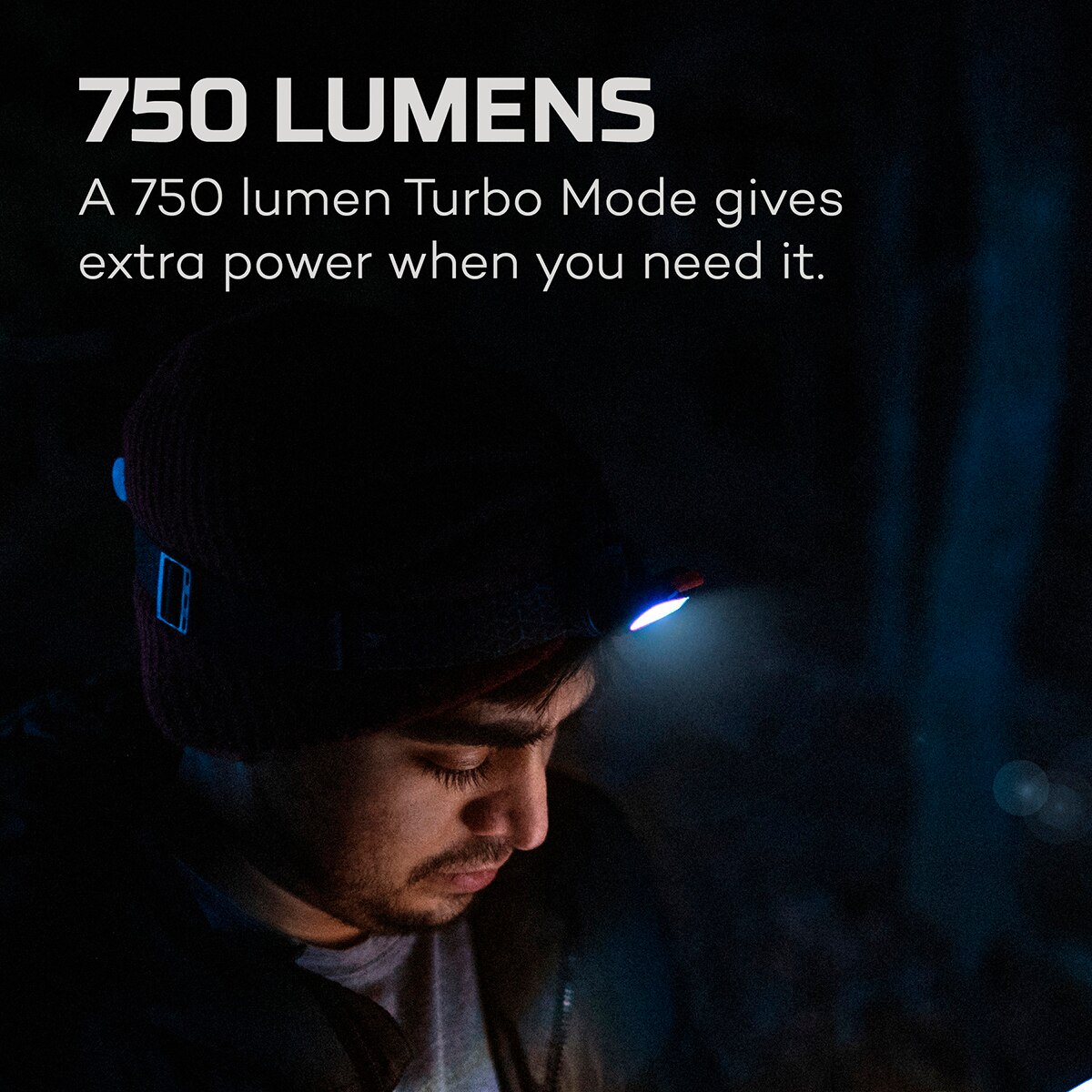 Lanterna LED Frontal Einstein 750 Cinzento / Laranja-5