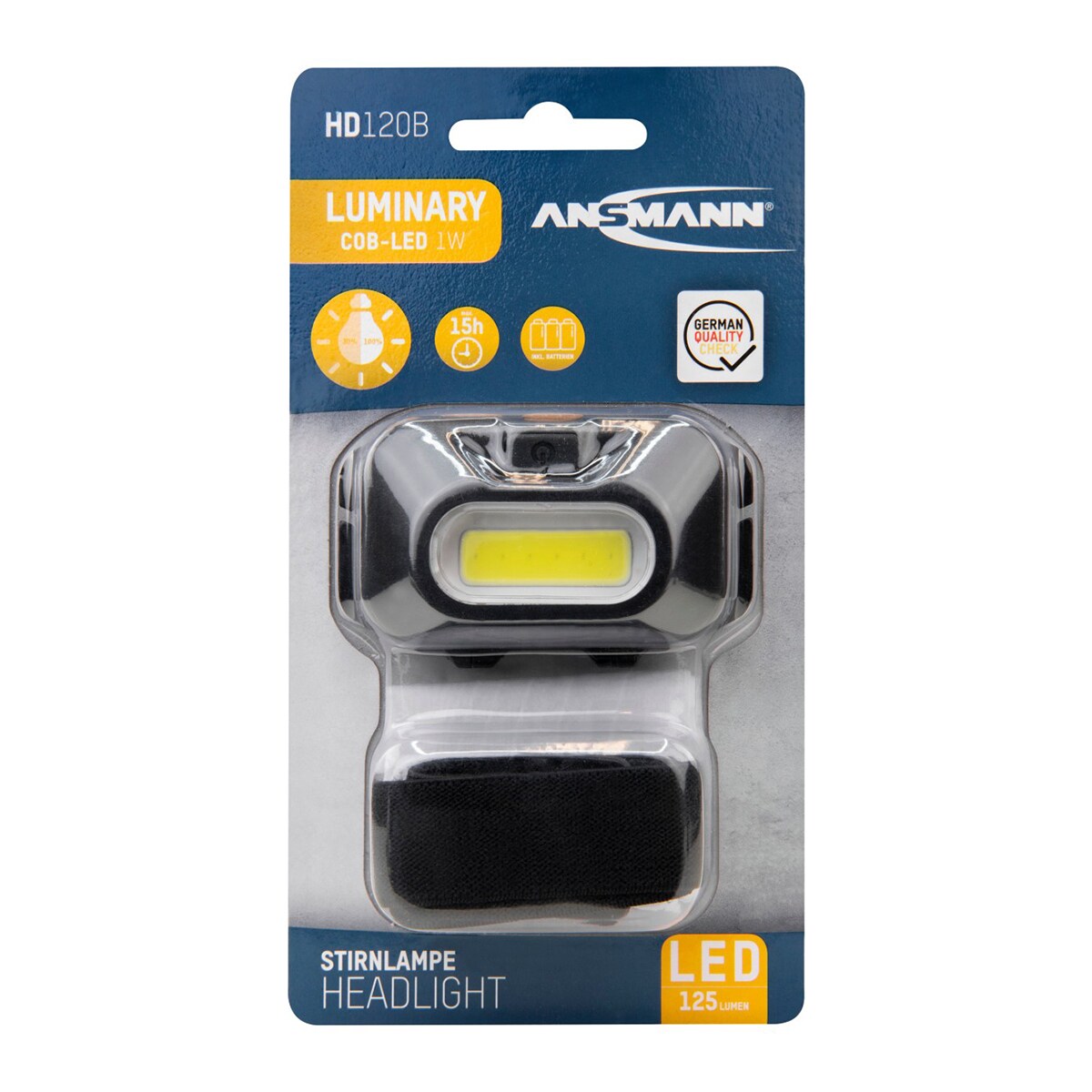 Lanterna Frontal LED HD120B - 125 lm Preto-5