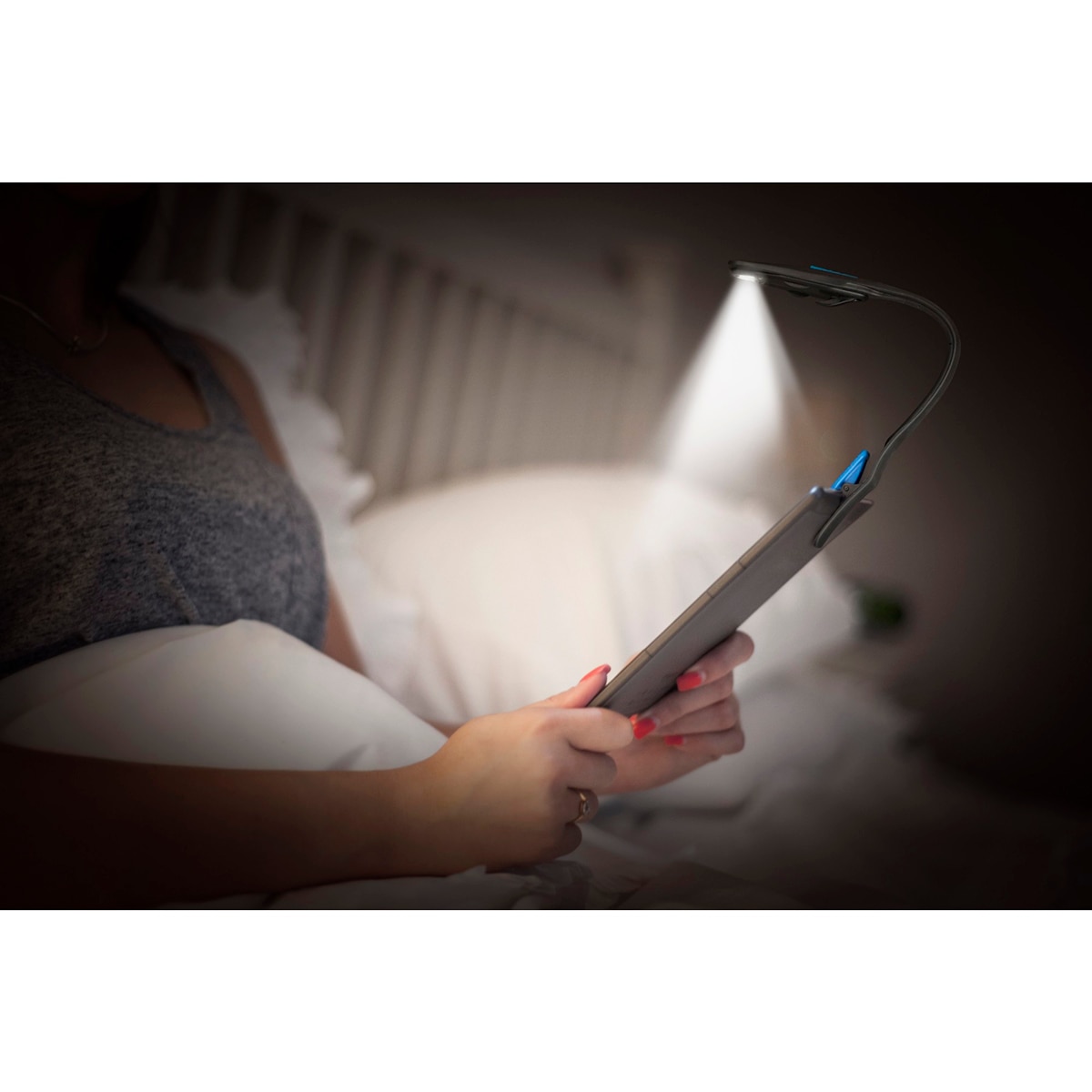 Lanterna LED para Livros Preto / Azul-2