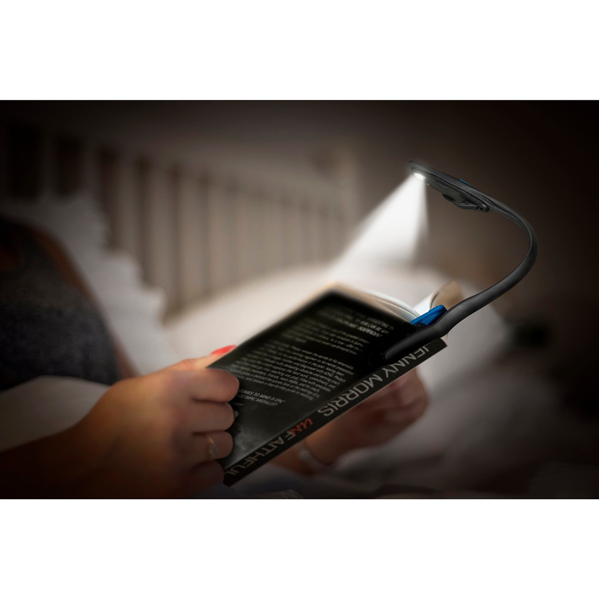 Lanterna LED para Livros Preto / Azul-3