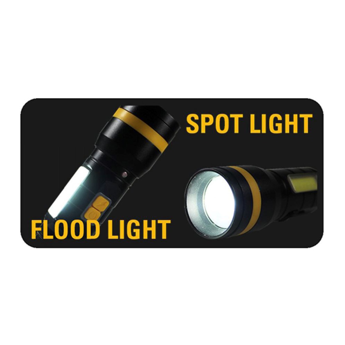 Lanterna LED Profissional Recarregável CT6215 700 lm Preto / Amarelo-3