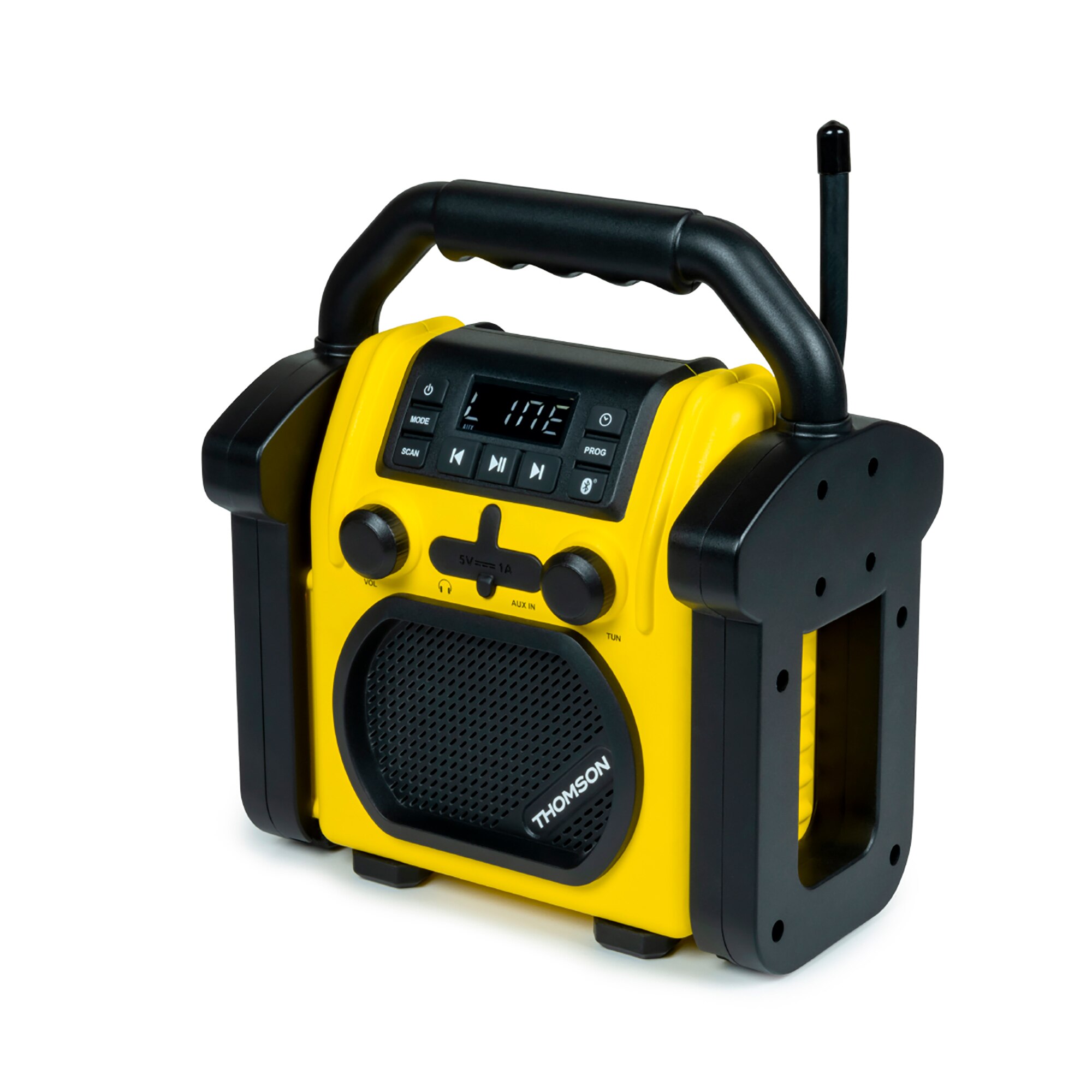 Radio para Obra y Altavoz Bluetooth 30W Amarillo / Negro-1