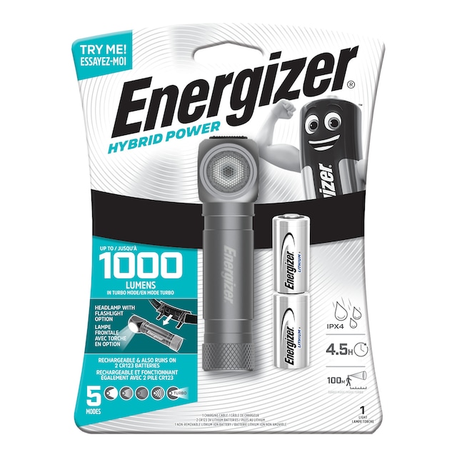 Imagem 0 de Lanterna Frontal 2 em 1 - 400 LM