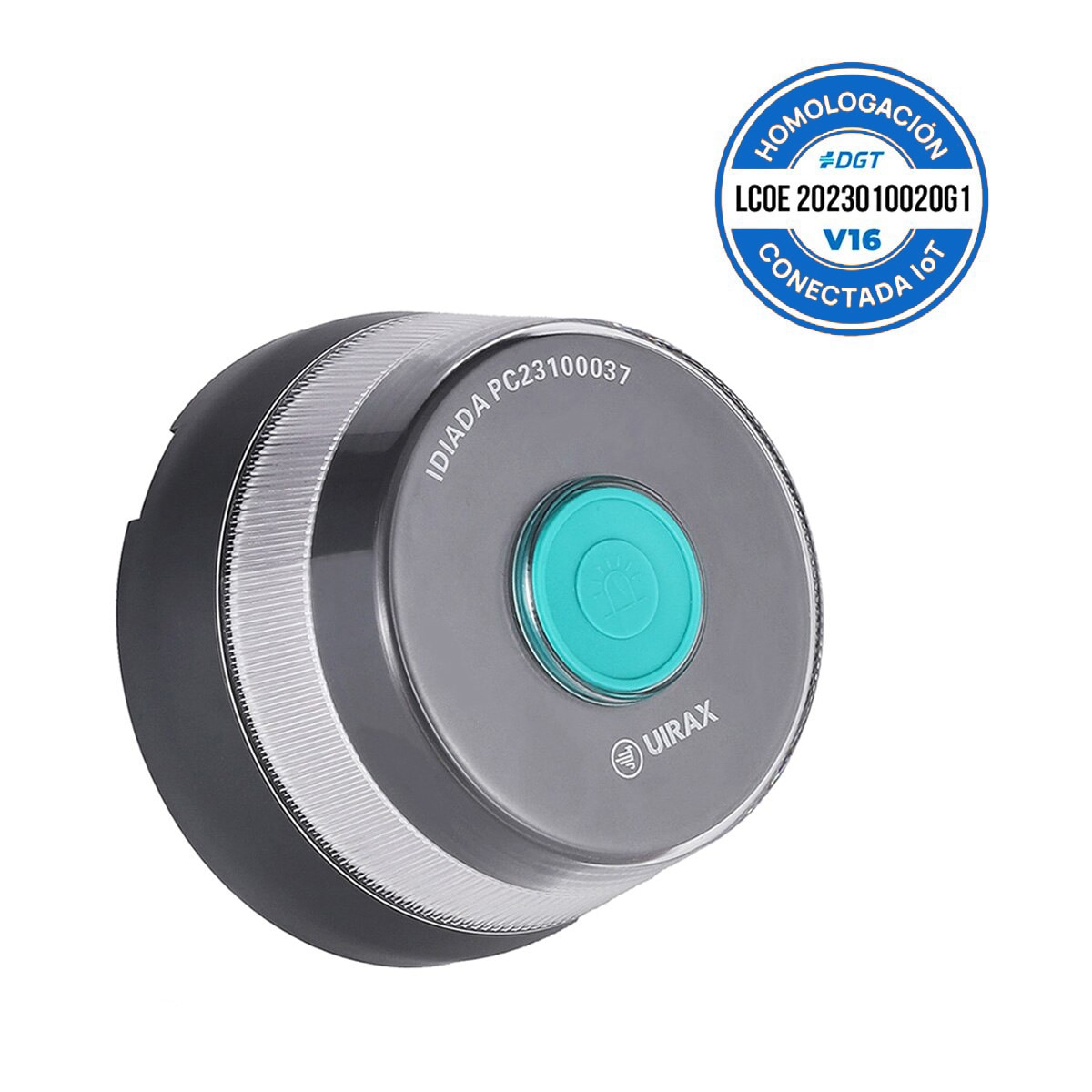 Baliza Geolocalizable V16 2.0 IoT Uirax homologada y conectada con la DGT Gris-2