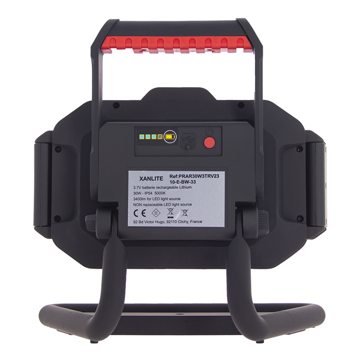 Foco LED ESB-C recargable, 3400 lúmenes Negro-4