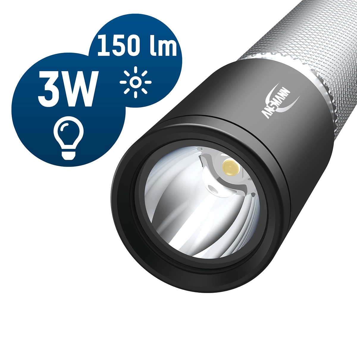 LINTERNA LED 150 LUMENES Plata-6