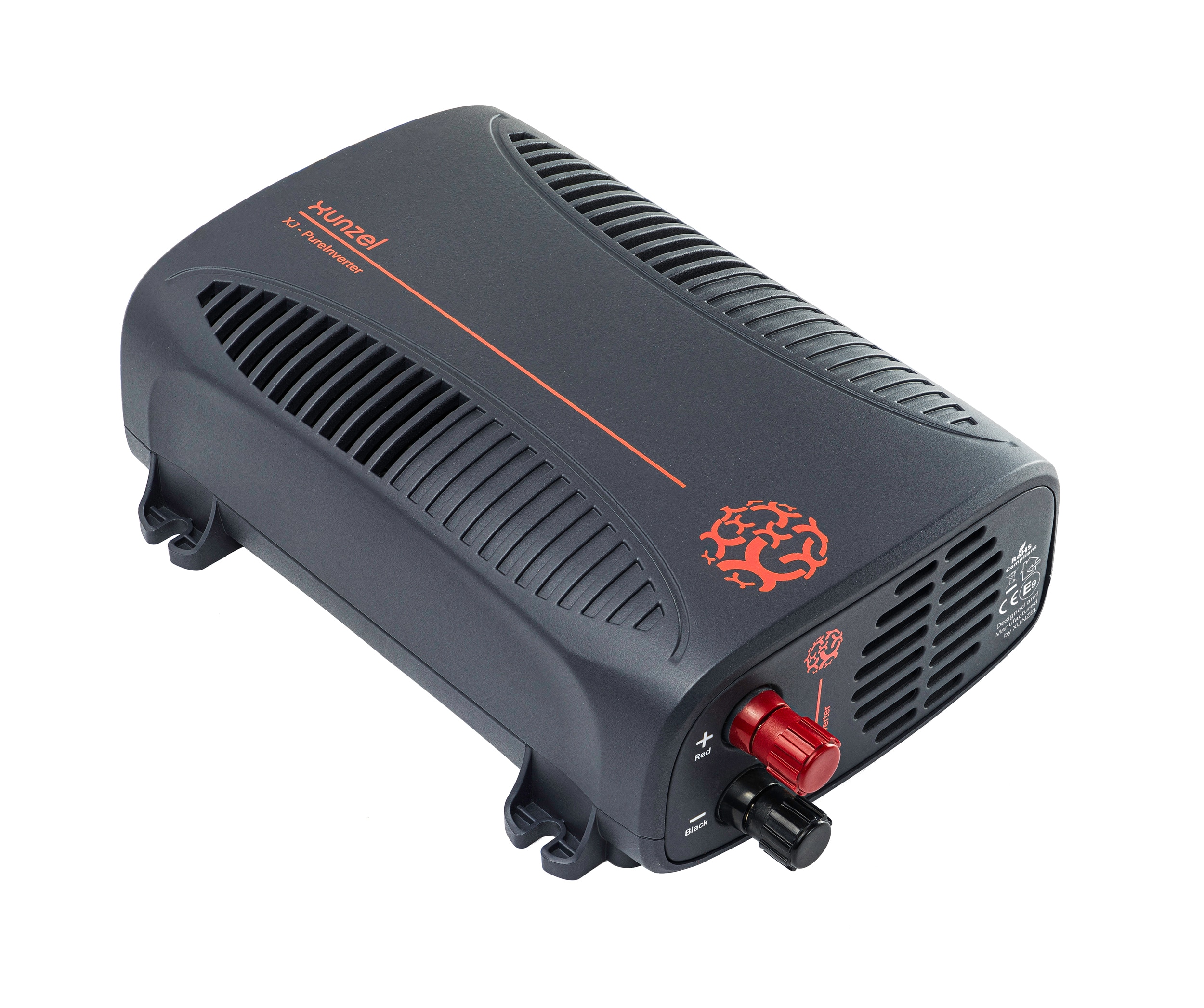Inversor DC/AC XJ-400W 12V con Cable Negro / Naranja-3