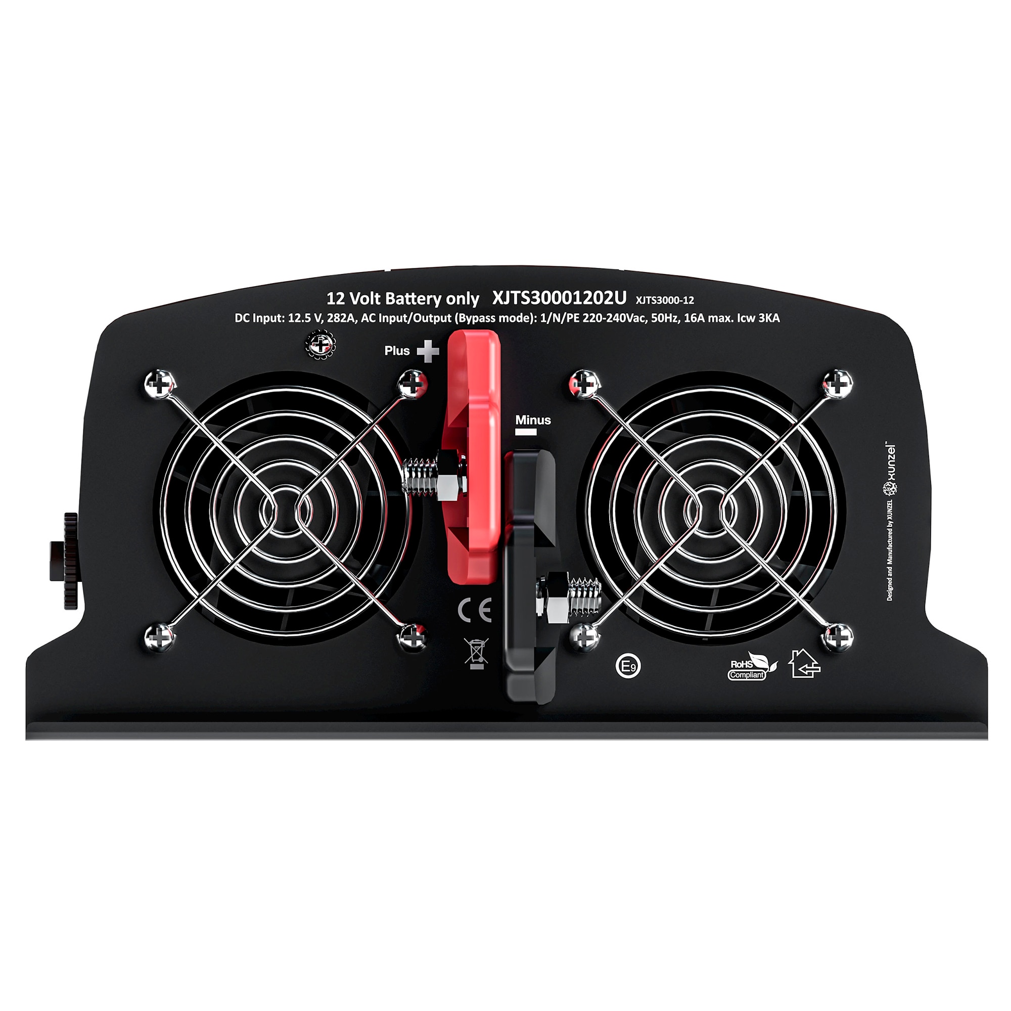Inversor DC/AC XJ-3000W 12V con Cable Naranja-4