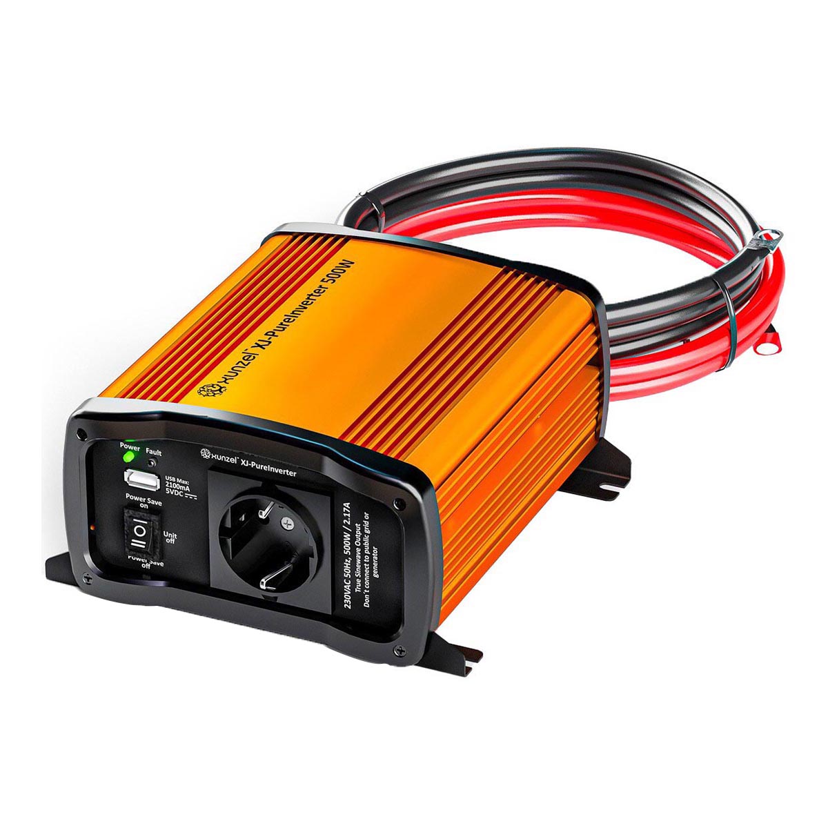 Inversor DC/AC XJ-500W 24V con Cable 1