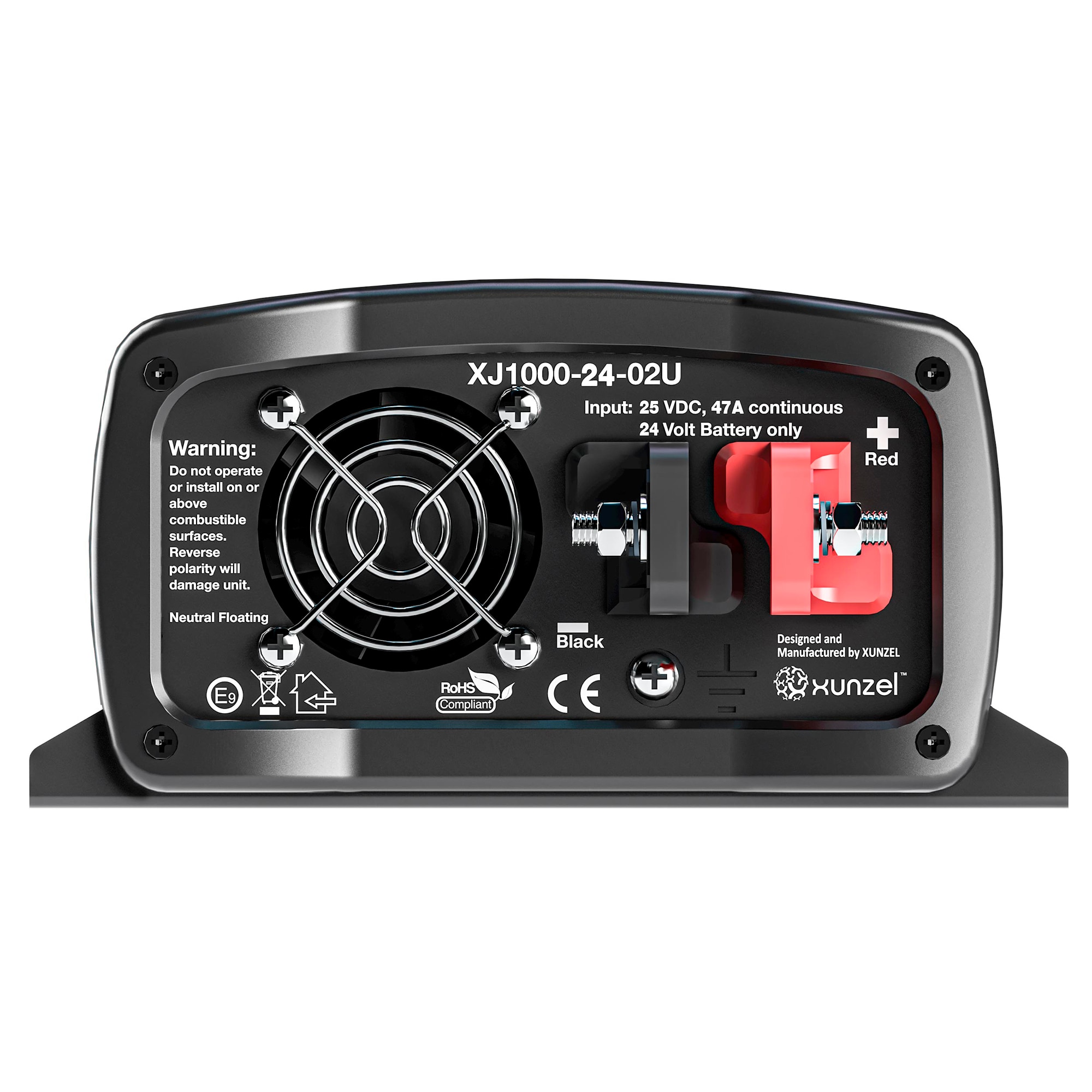 Inversor DC/AC XJ-1000W 24V con Cable 2