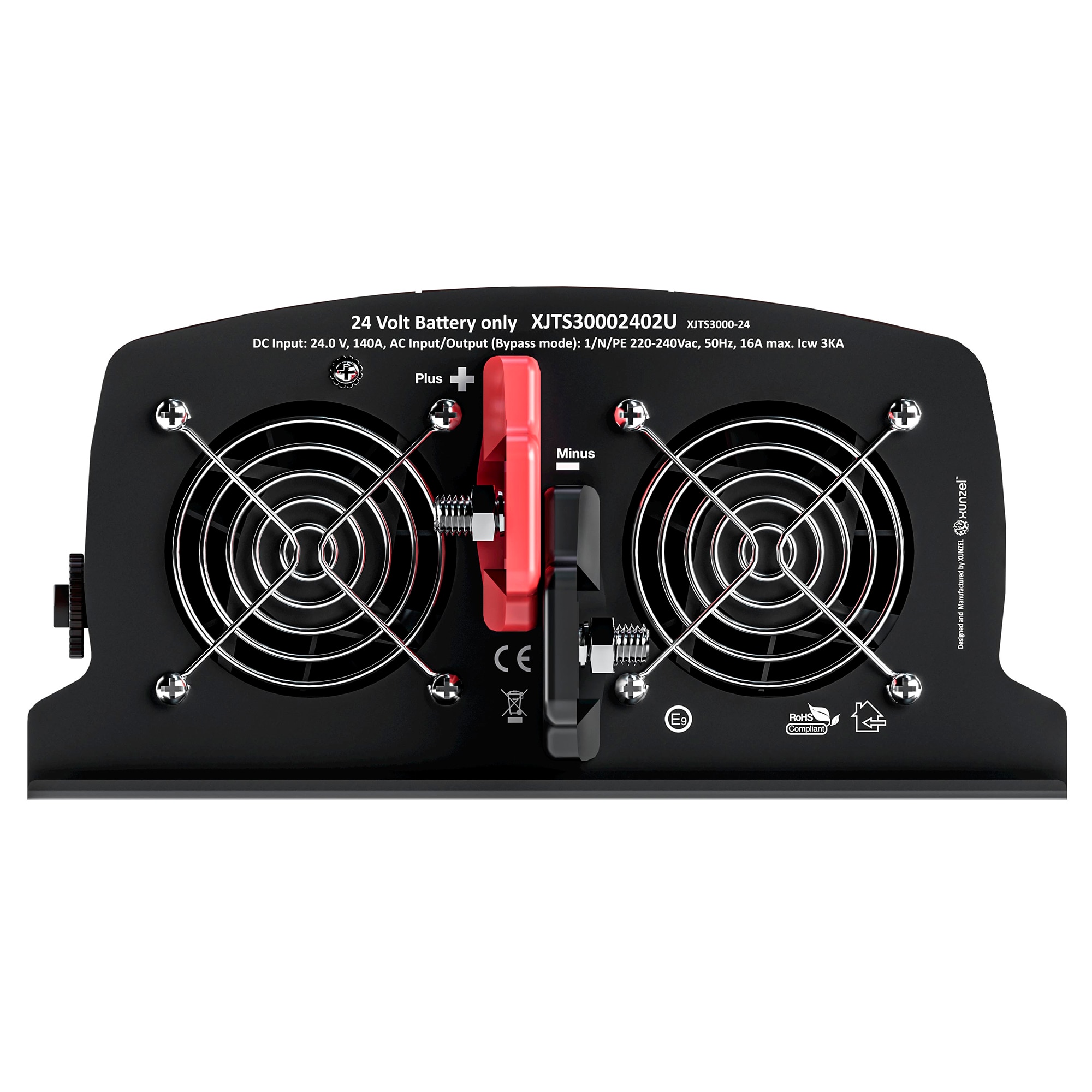 Inversor DC/AC XJ-3000W 24V con Cable Naranja-3