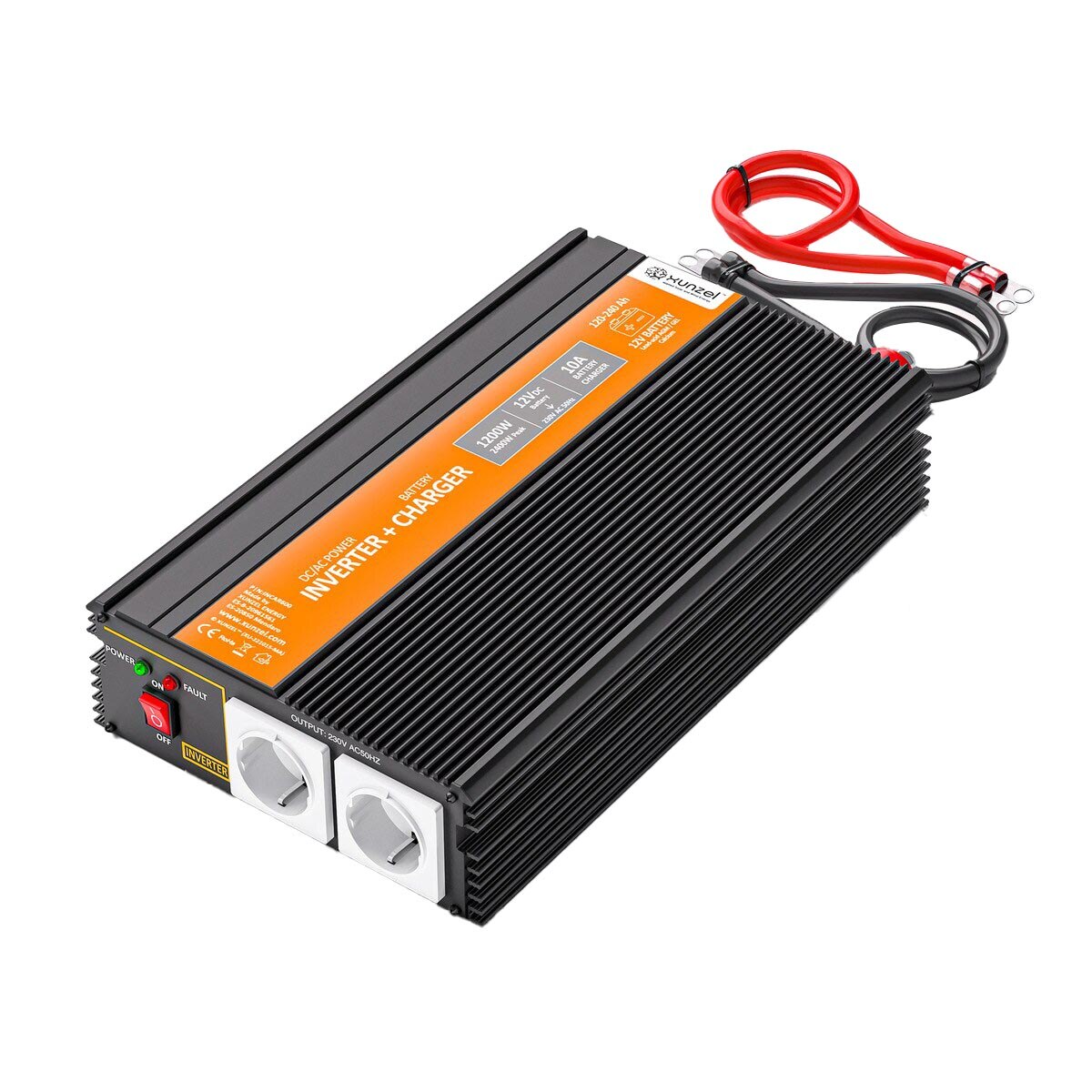 Xunzel – Inversor + Cargador MJC-1200W 12V 10A.
