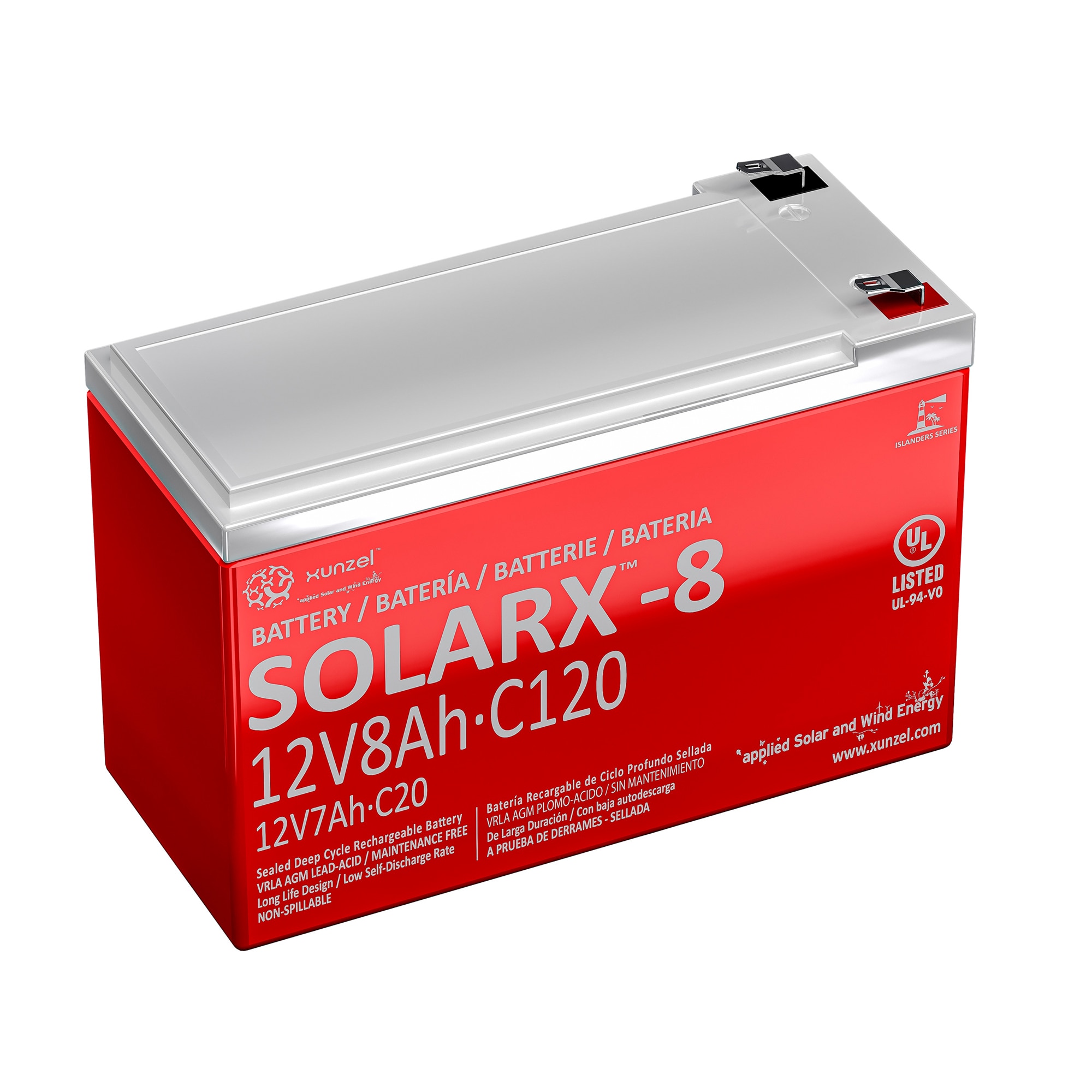 Imagen 0 de Batería Solar AGM SOLARX8Ah 12V