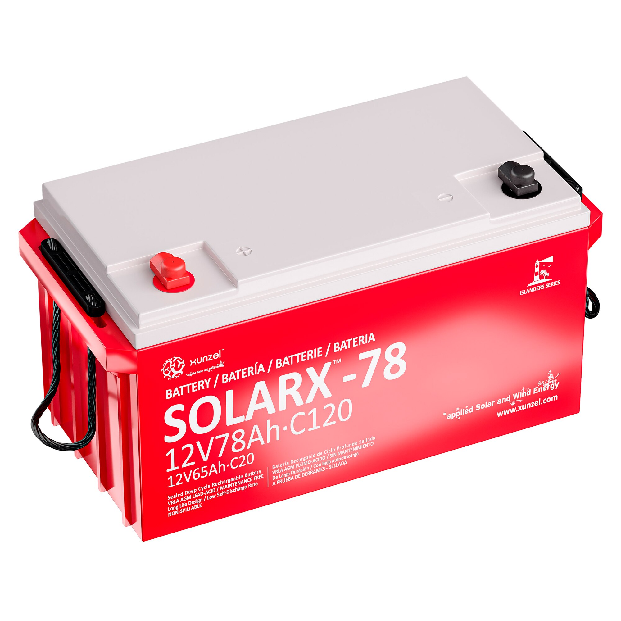 Batería Solar AGM SOLARX78Ah 12V 1