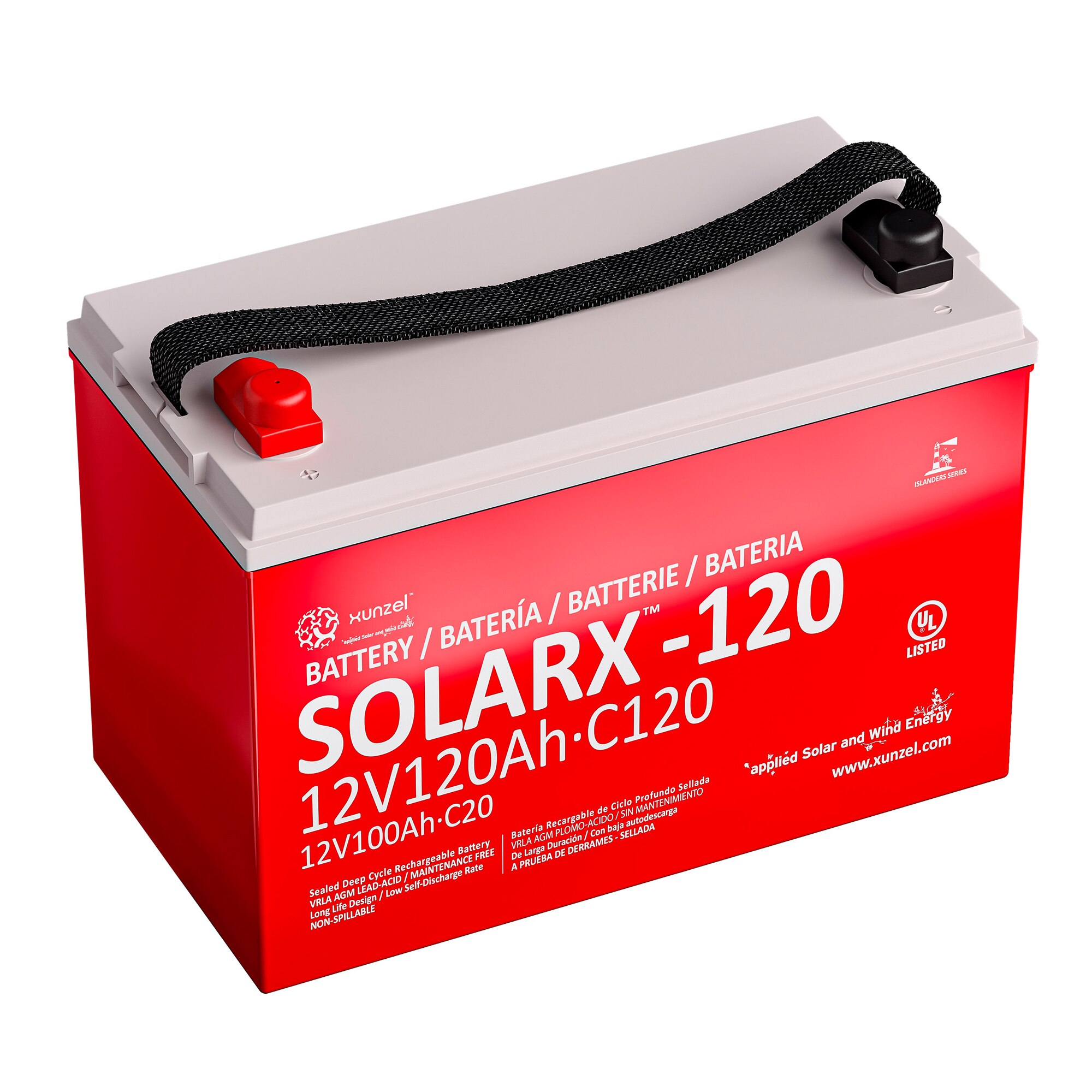 Xunzel – Batería Solar AGM SOLARX120Ah 12V.