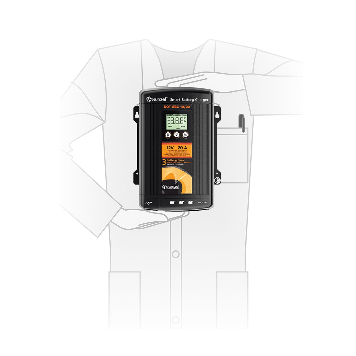 Cargador Batería DOT-SBC 20A-12V 4