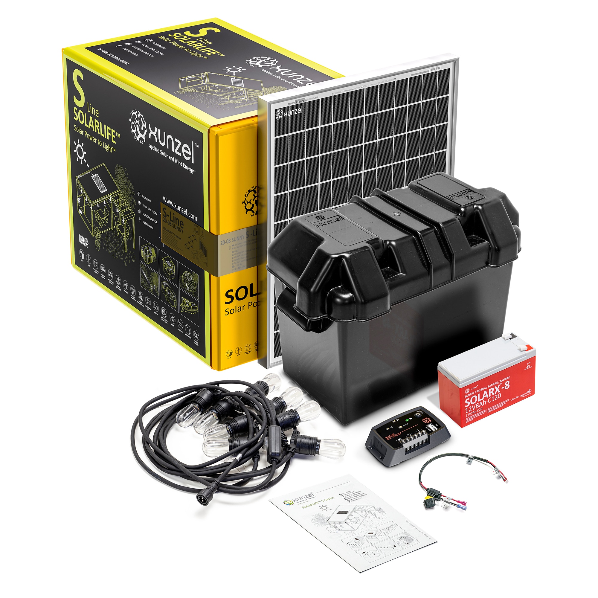 Kit Solar Iluminación LED SOLARLIFE-S-20x8 SUNNY 1