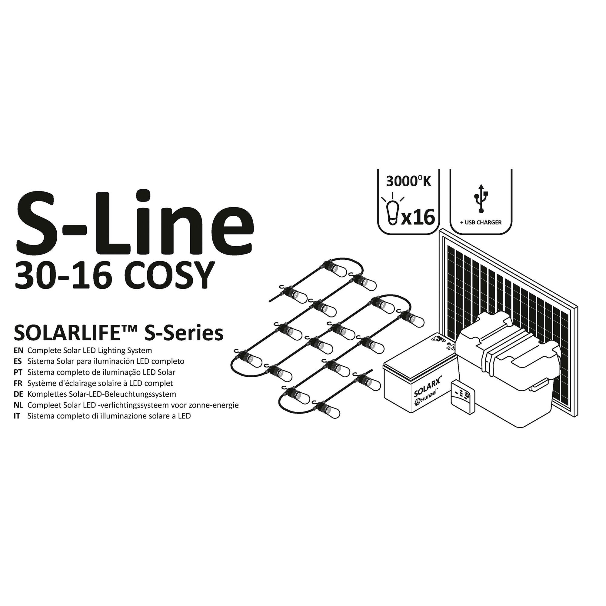 Kit Solar Iluminación LED SOLARLIFE-S-30x16 COSY 5