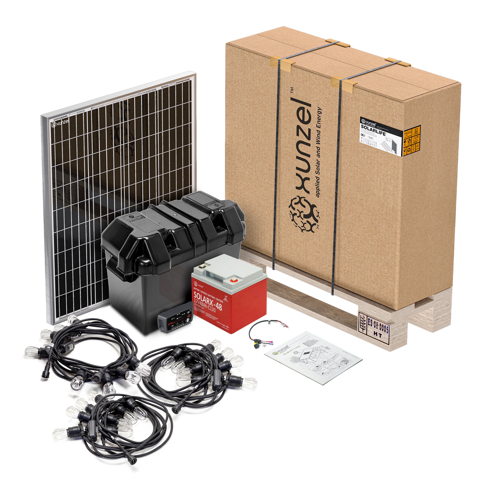 Xunzel – Kit Solar Iluminación LED SOLARLIFE-S-80×24 SUNNY.