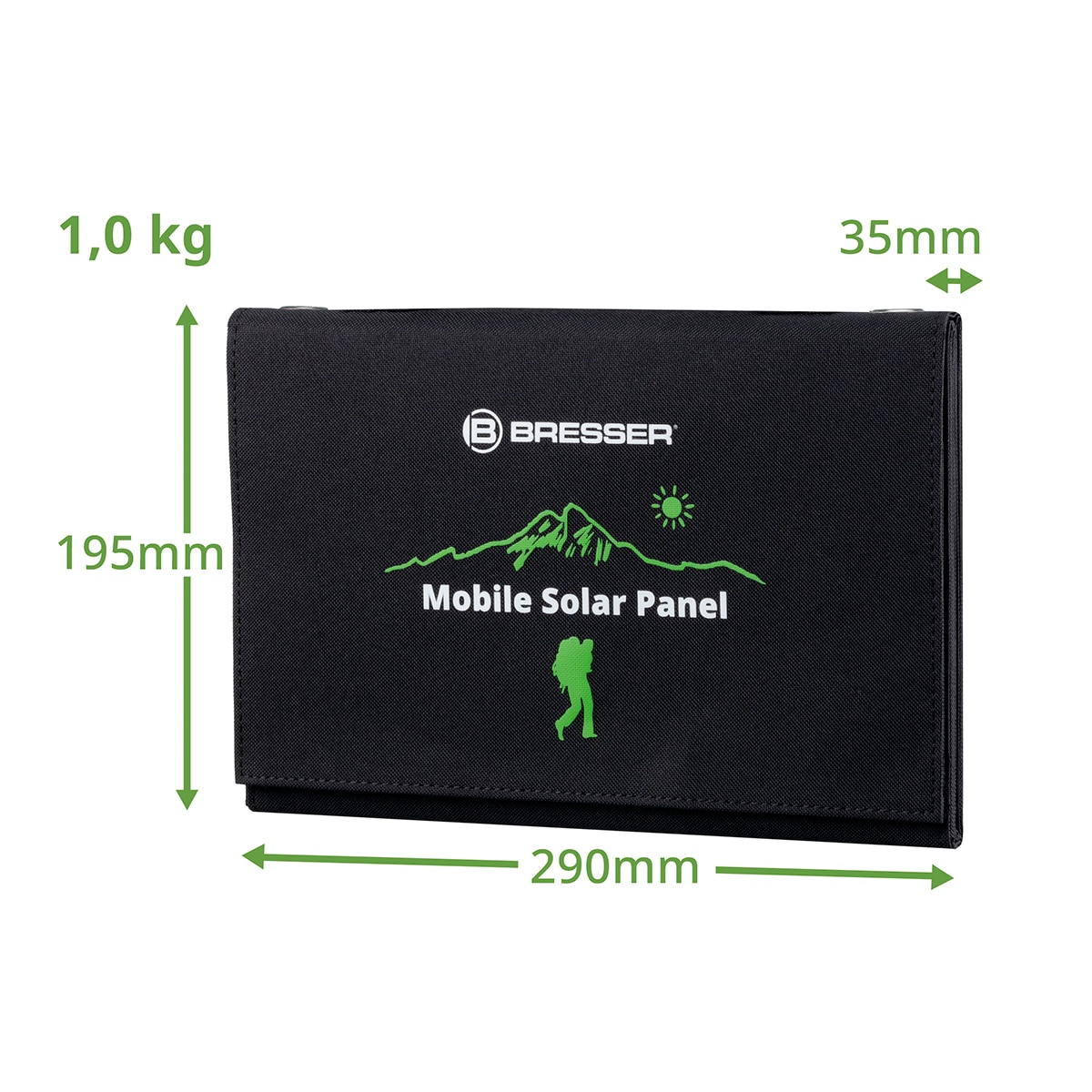Placa Solar Cargador Portátil 21 W Negro-10