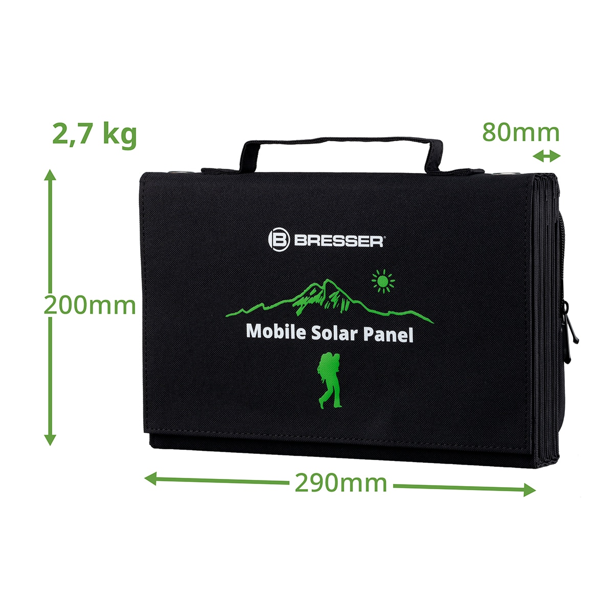 Placa Solar Fotovoltaica Cargador Portátil 60 W Negro-12