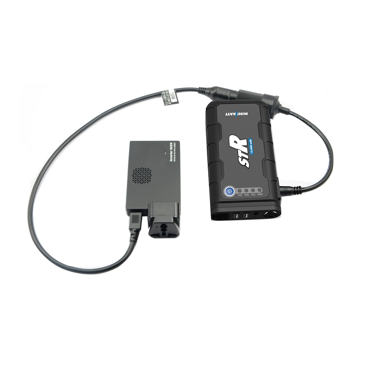 Mini Arrancador de Baterías TT40 STR 12.000 mAh Negro-7