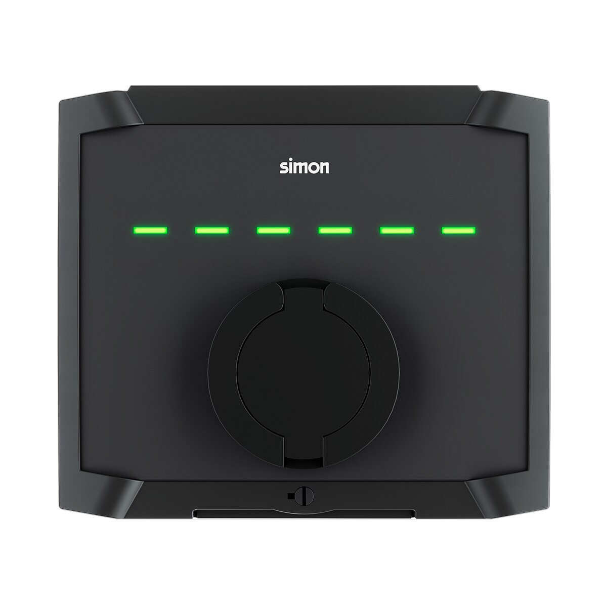 Cargador Vehículo Pared Base T2 7,4kW Monofásico + Bluetooth + Automático y Diferencial Plata-1