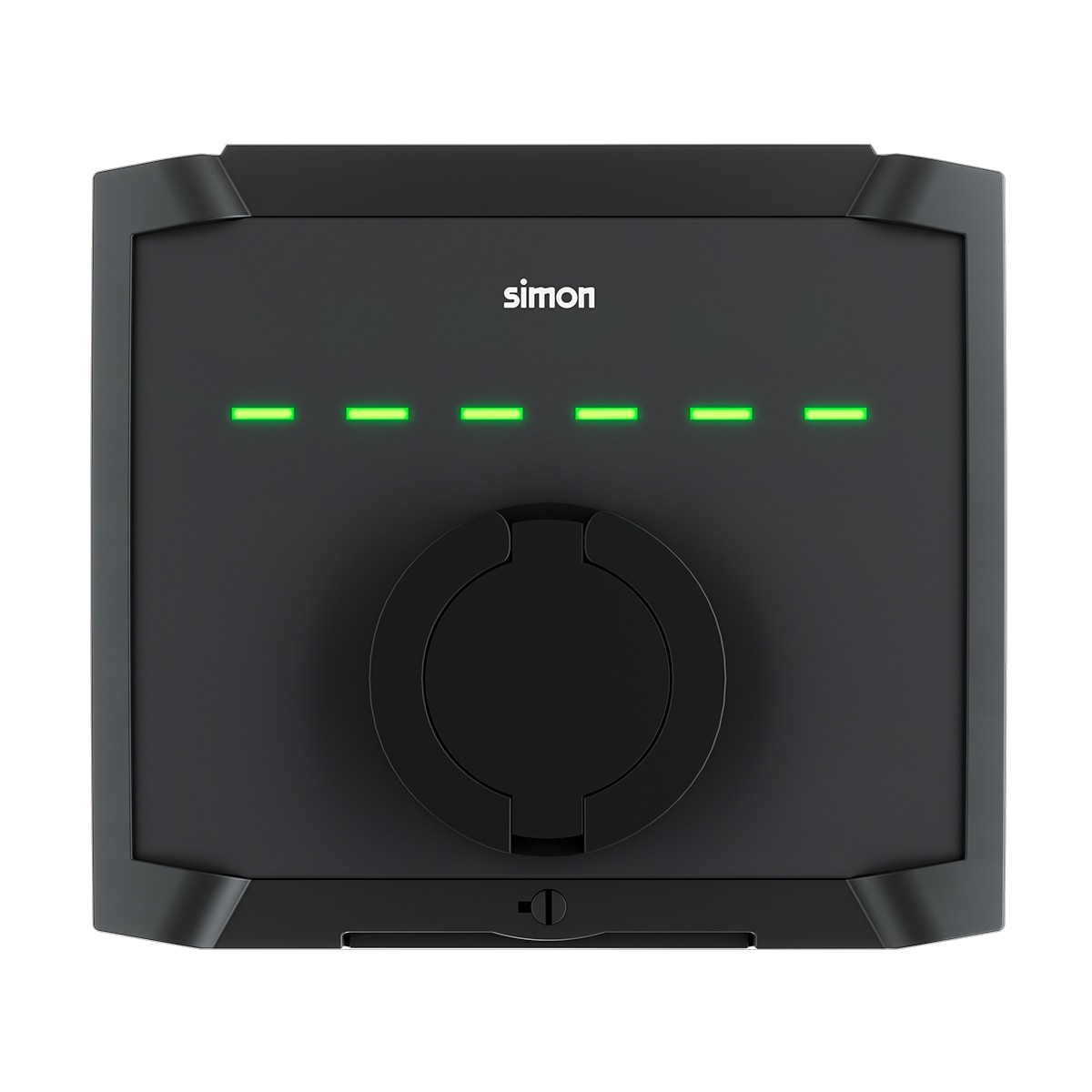 Cargador Vehículo Pared Base T2 22kW Trifásico + Automático y Diferencial Plata-1