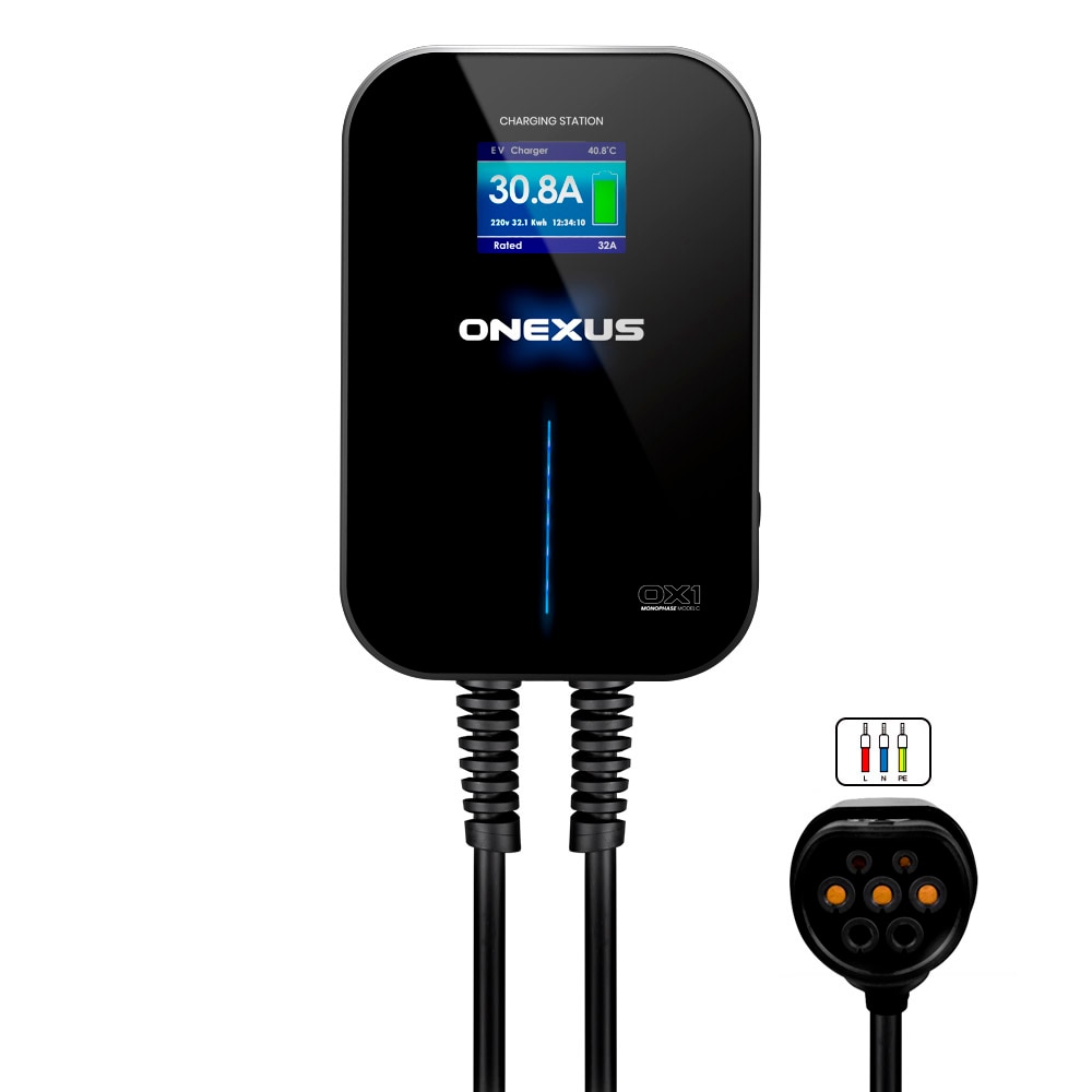 Cargador Monofásico Onexus cable 7 metros Negro-4