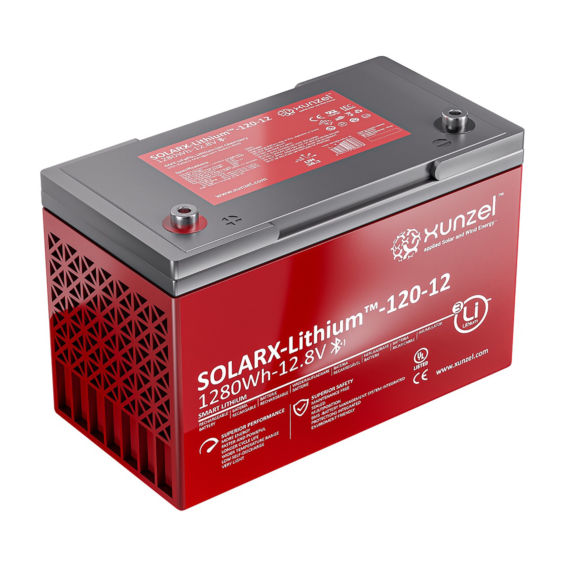 Batería Solar Litio SOLARX-Li-120 1280Wh 12V 1