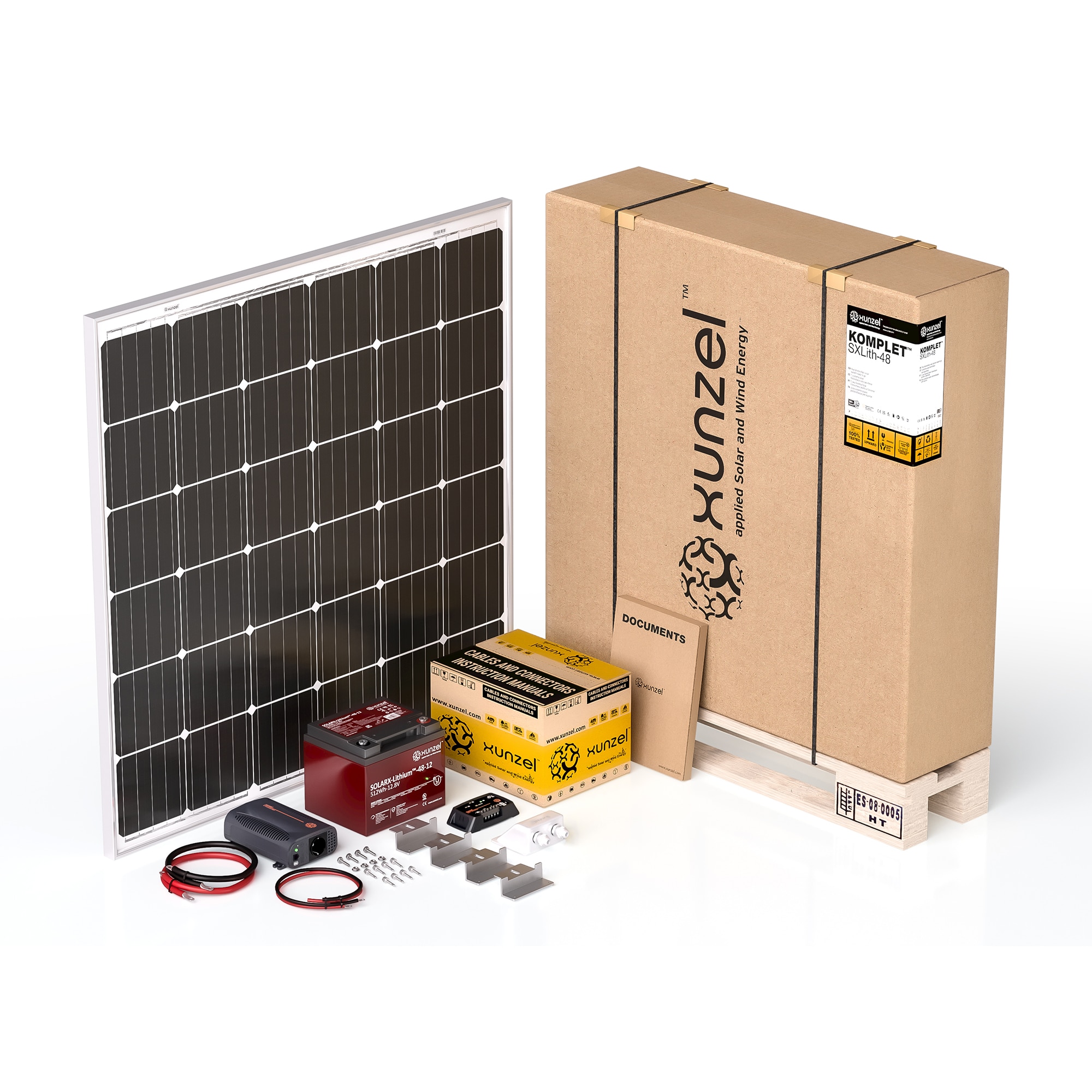 Kit Solar Litio KOMPLET 190W-12V 1