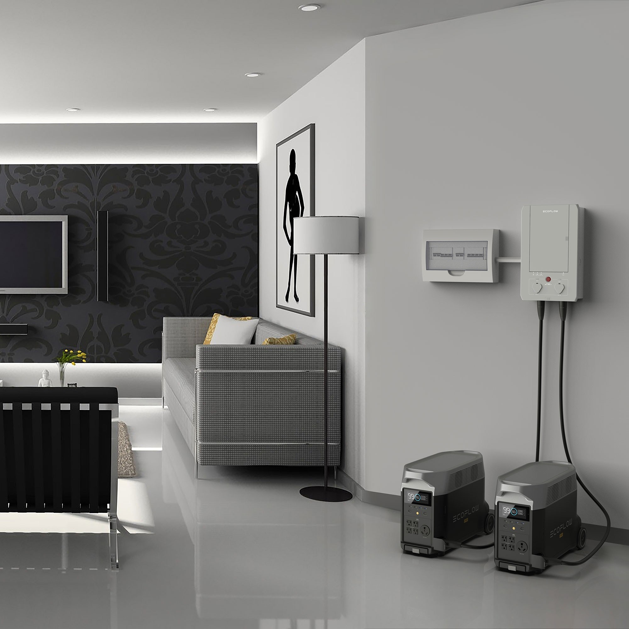 Panel de Hogar Inteligente Combo Ecoflow Blanco-5