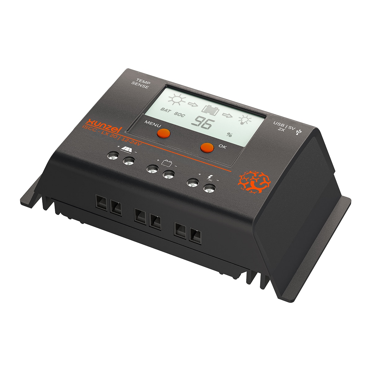 Controlador Solar ISCC-LX-20A Negro-1