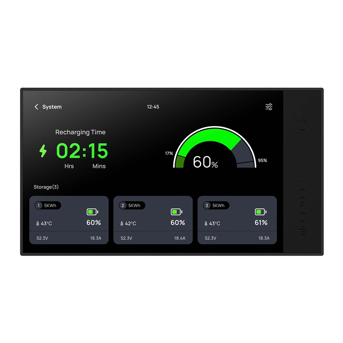 Batería Ecoflow Para Power Kits 5.120 Wh Gris / Negro-3