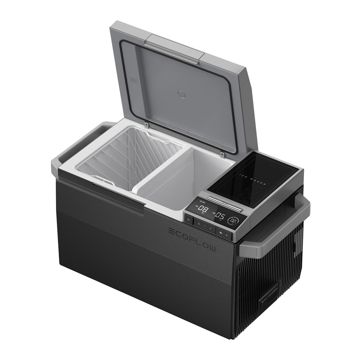 Frigorífico Portátil con Congelador Glacier Gris / Negro-3