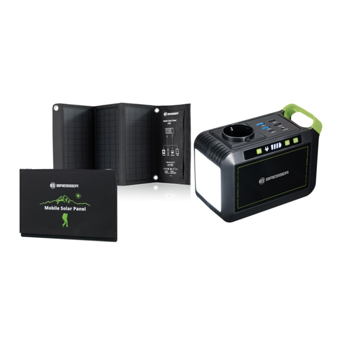Estación de Energía Portátil 88 W + Panel Solar 21 W Negro-1