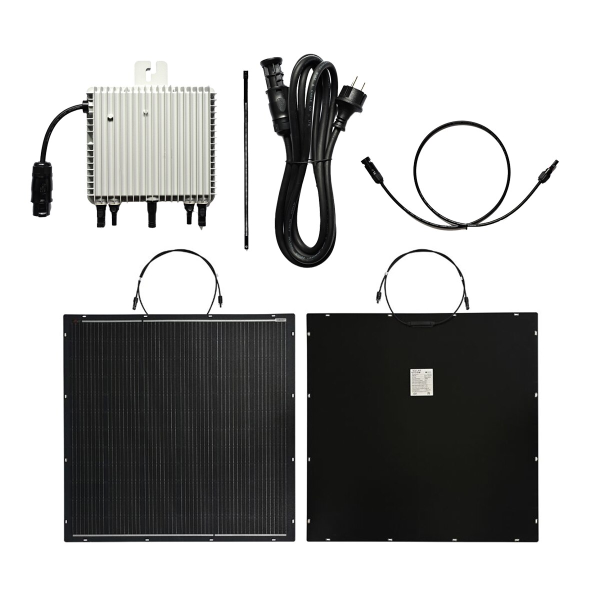 Kit Solar Flexible Balcón Negro-1