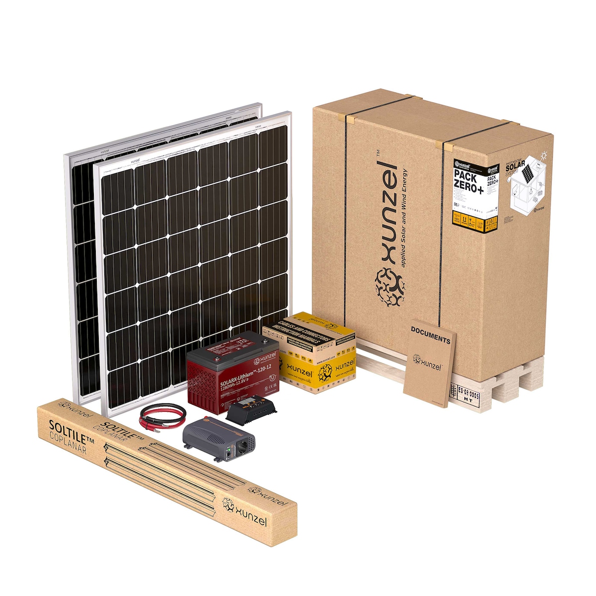 Kit Solar Litio PACK ZERO+ EQX190L con Soportes 1