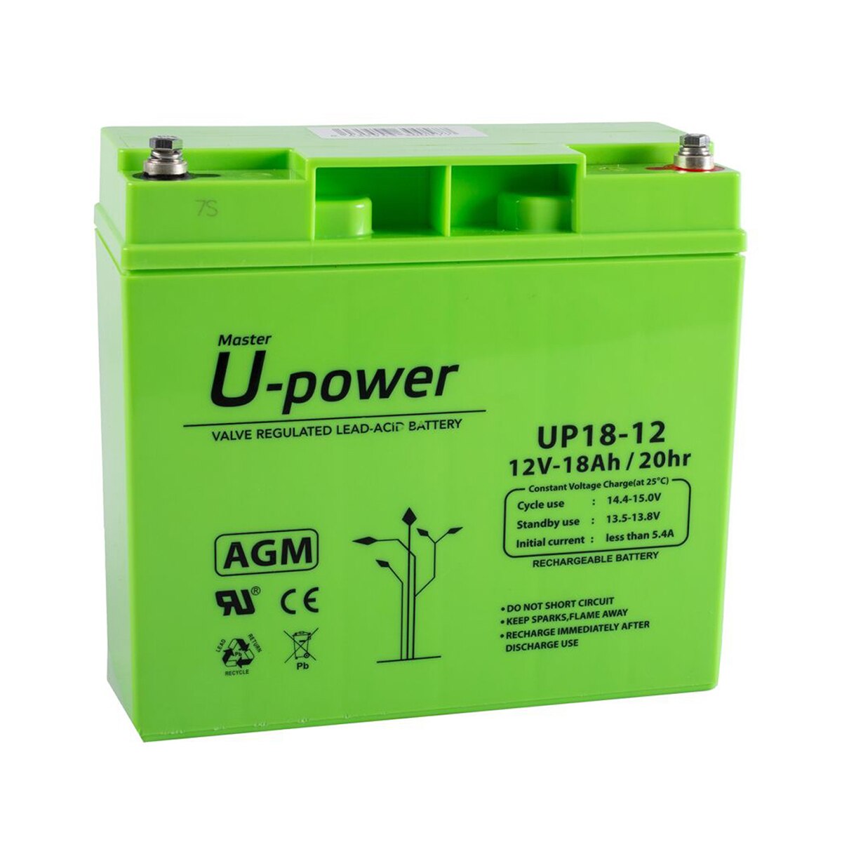 Imagem 0 de Bateria AGM Monoblock UP18-12 12V 19,08Ah