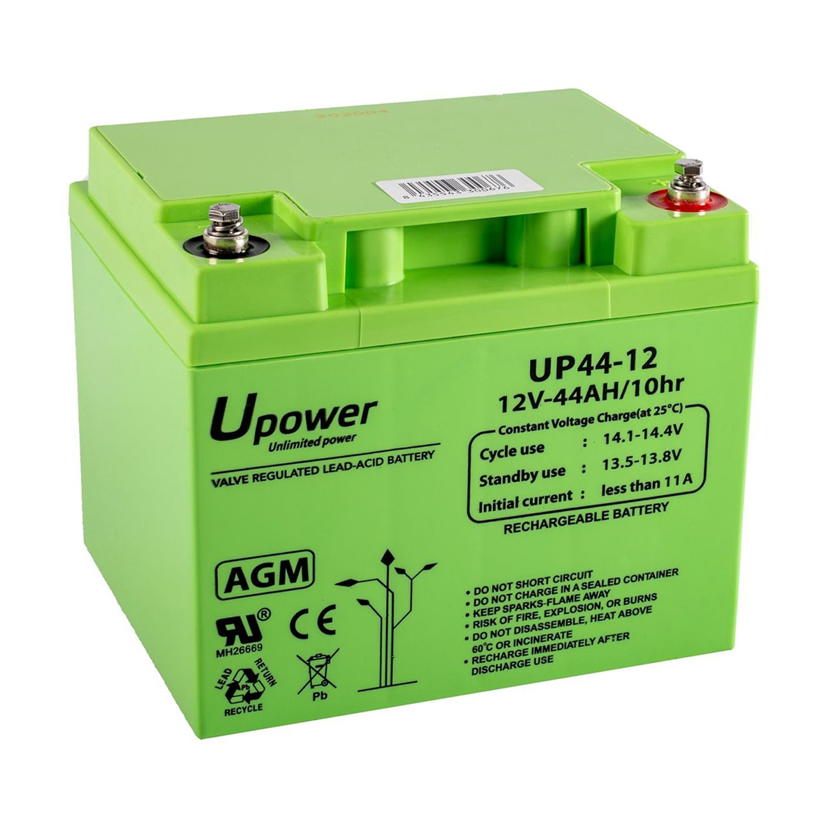 Imagem 0 de Bateria AGM Monoblock UP44-12 12 V 46,8 Ah