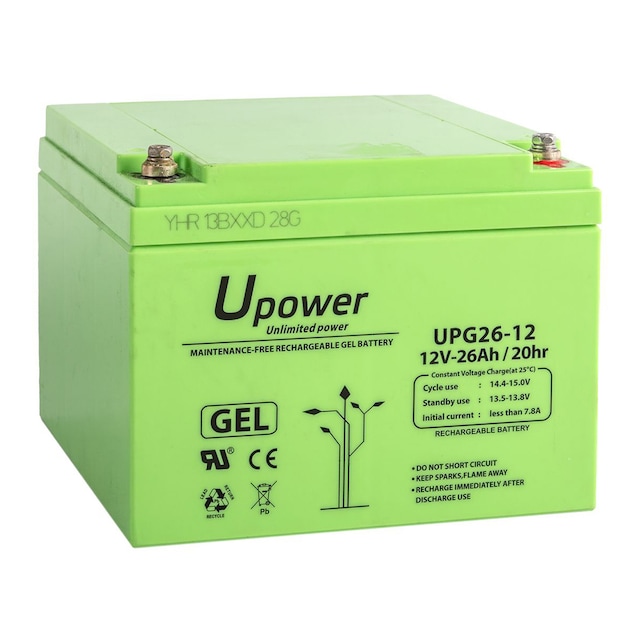 Imagen 0 de Batería Gel Uso General sin mantenimiento UPG26-12 12V 26Ah