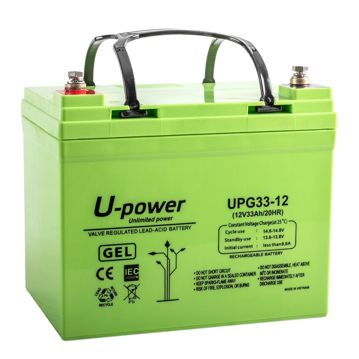 Imagem 0 de Bateria de Gel Uso Geral sem Manutenção UPG33-12 12 V 35,4 Ah