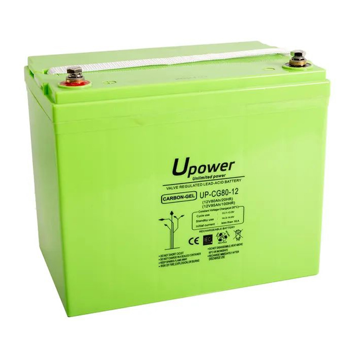 Batería Carbono-Gel sin mantenimiento UP-CG80-12 80Ah 1