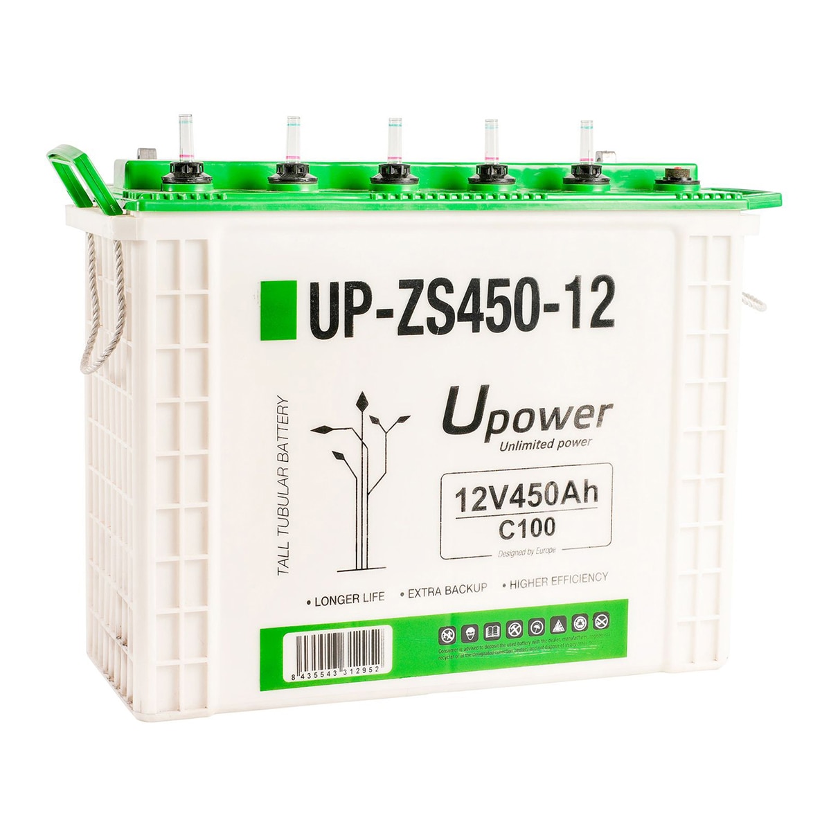 MASTER POWER – Batería Tubular Plomo Ácido 450Ah.