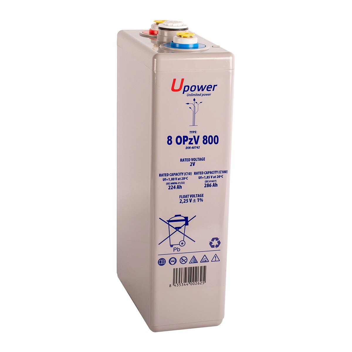 MASTER POWER – Batería Estacionaria Gel 8OPZV 920Ah 1220Ah.