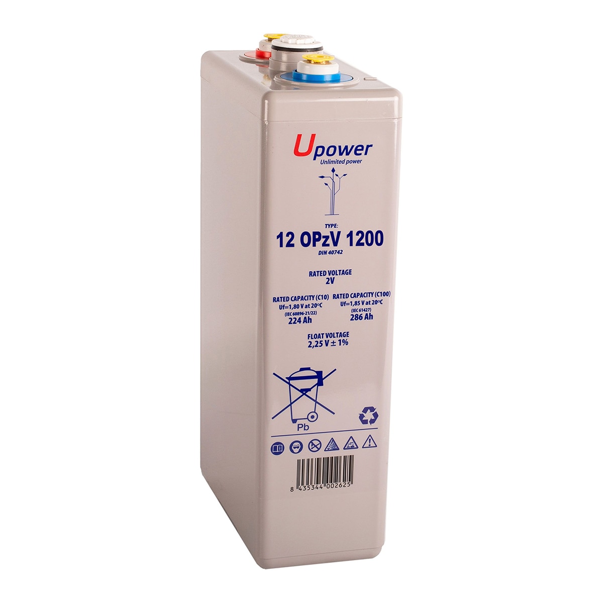 MASTER POWER – Batería Estacionaria Gel 12OPZV 1380A 1794A.