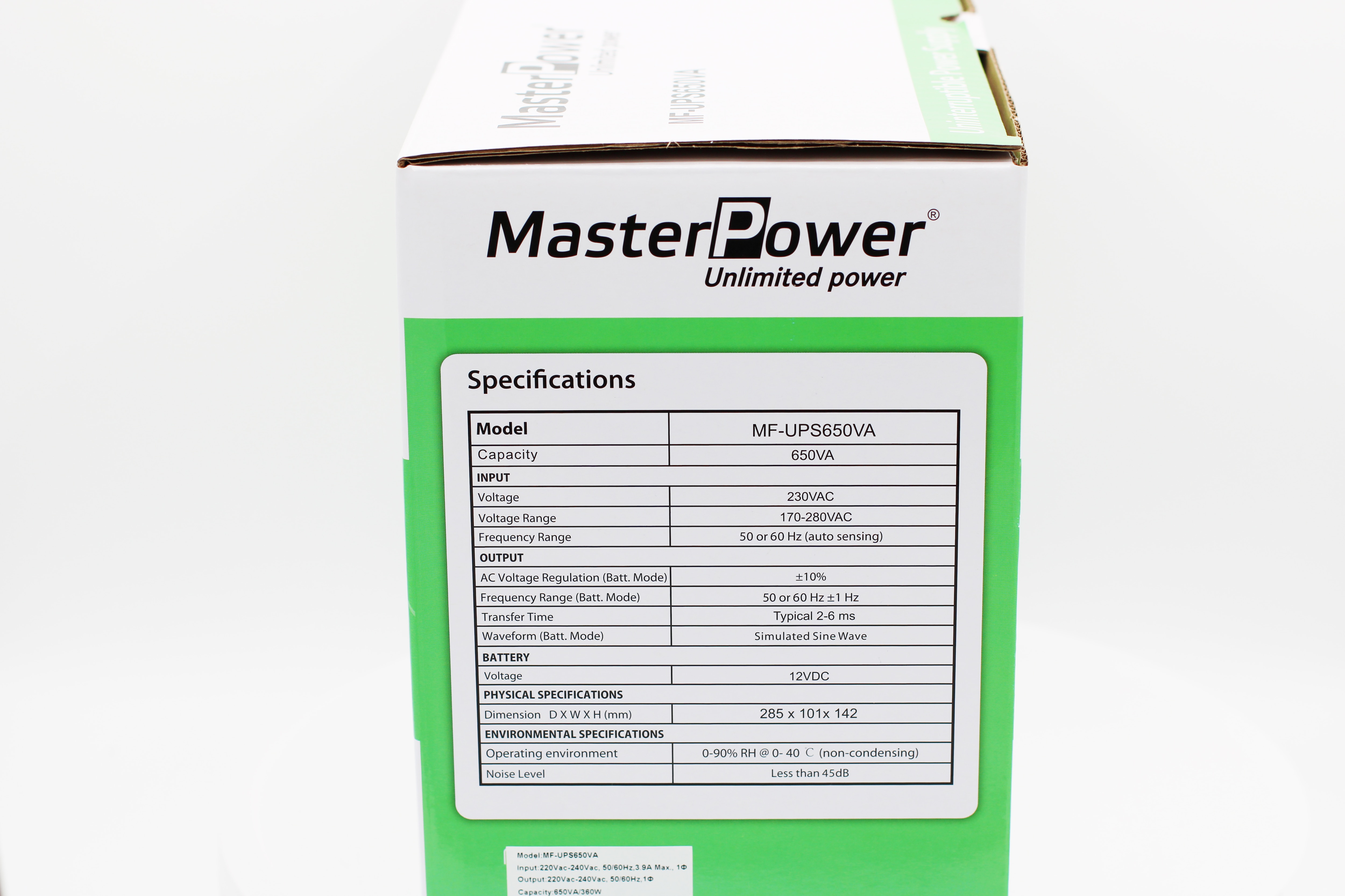 MasterPower Sistema de Alimentación Ininterrumpida 360W Negro-11