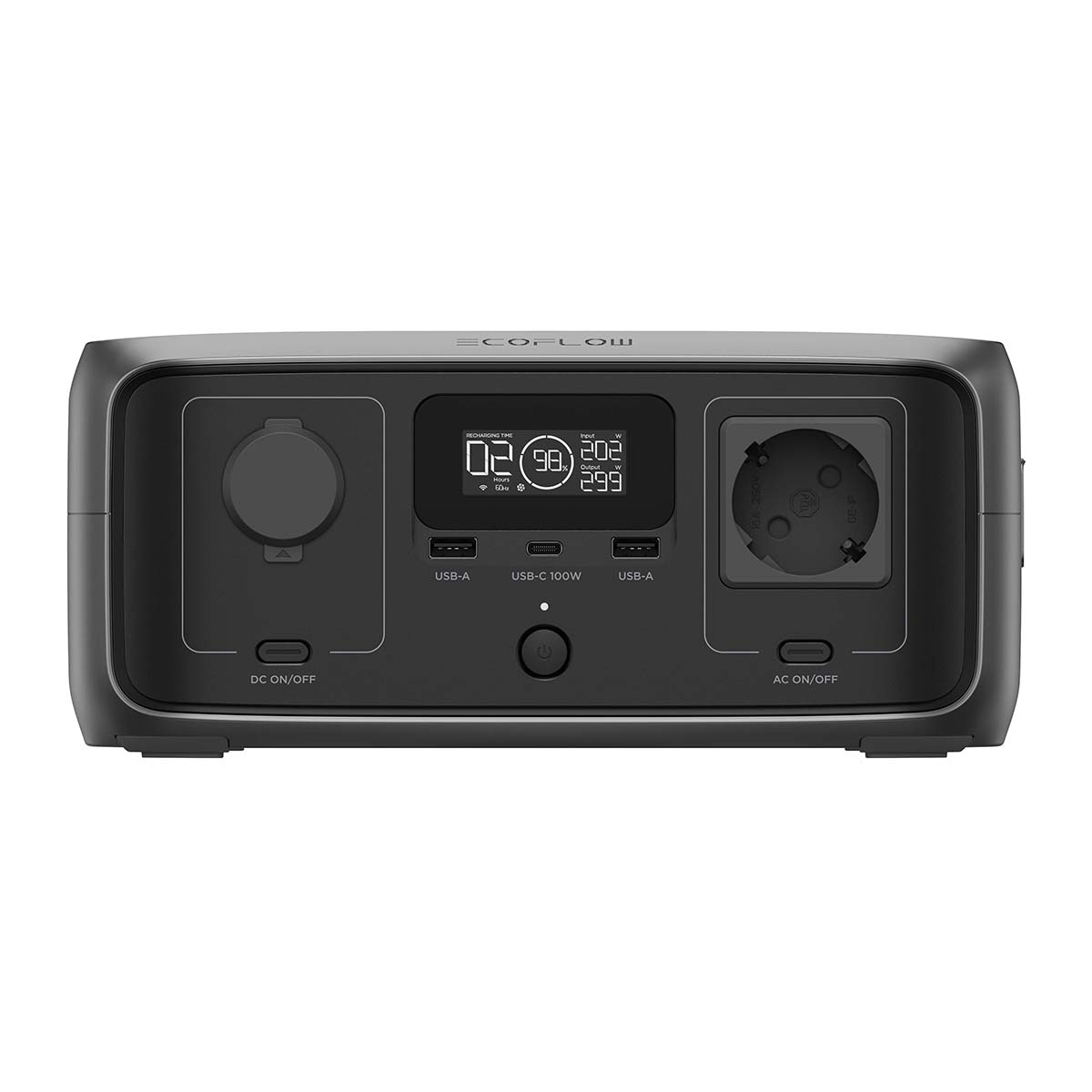Estación Batería Ecoflow River UPS 3 - 246 Wh / 300 - 600 W Gris-2