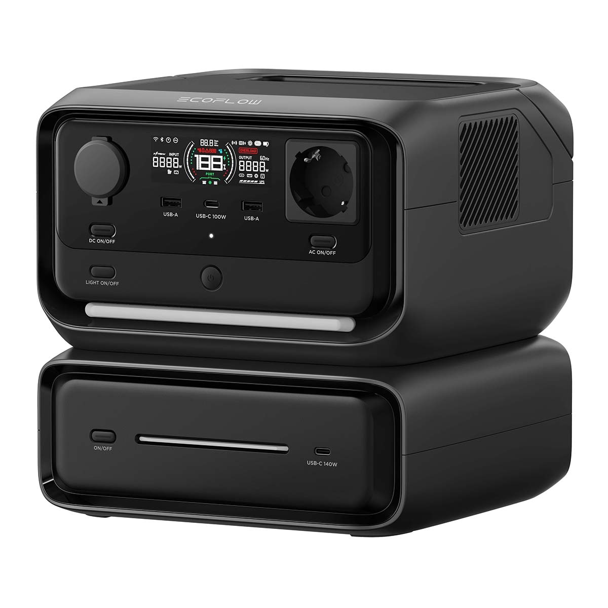 Estação com Bateria River MAX 3 - 572 Wh/300 - 600 W Cinzento-1