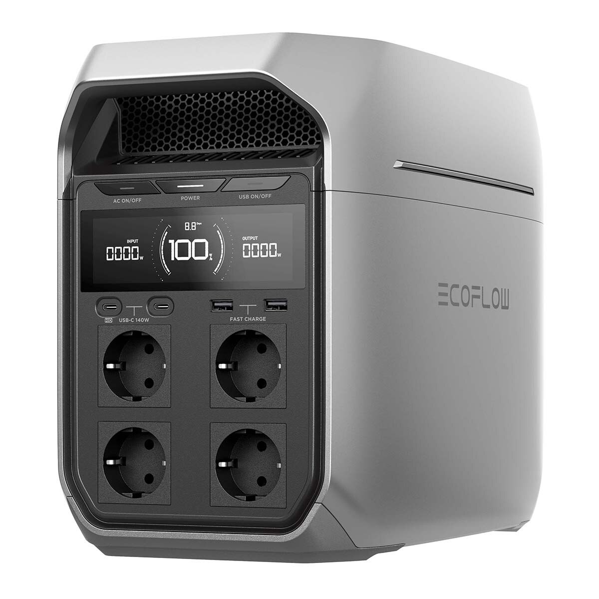 Estación Batería Ecoflow Delta 3 Plus - 1.024 Wh / 1.800 - 3.600 W Gris-1
